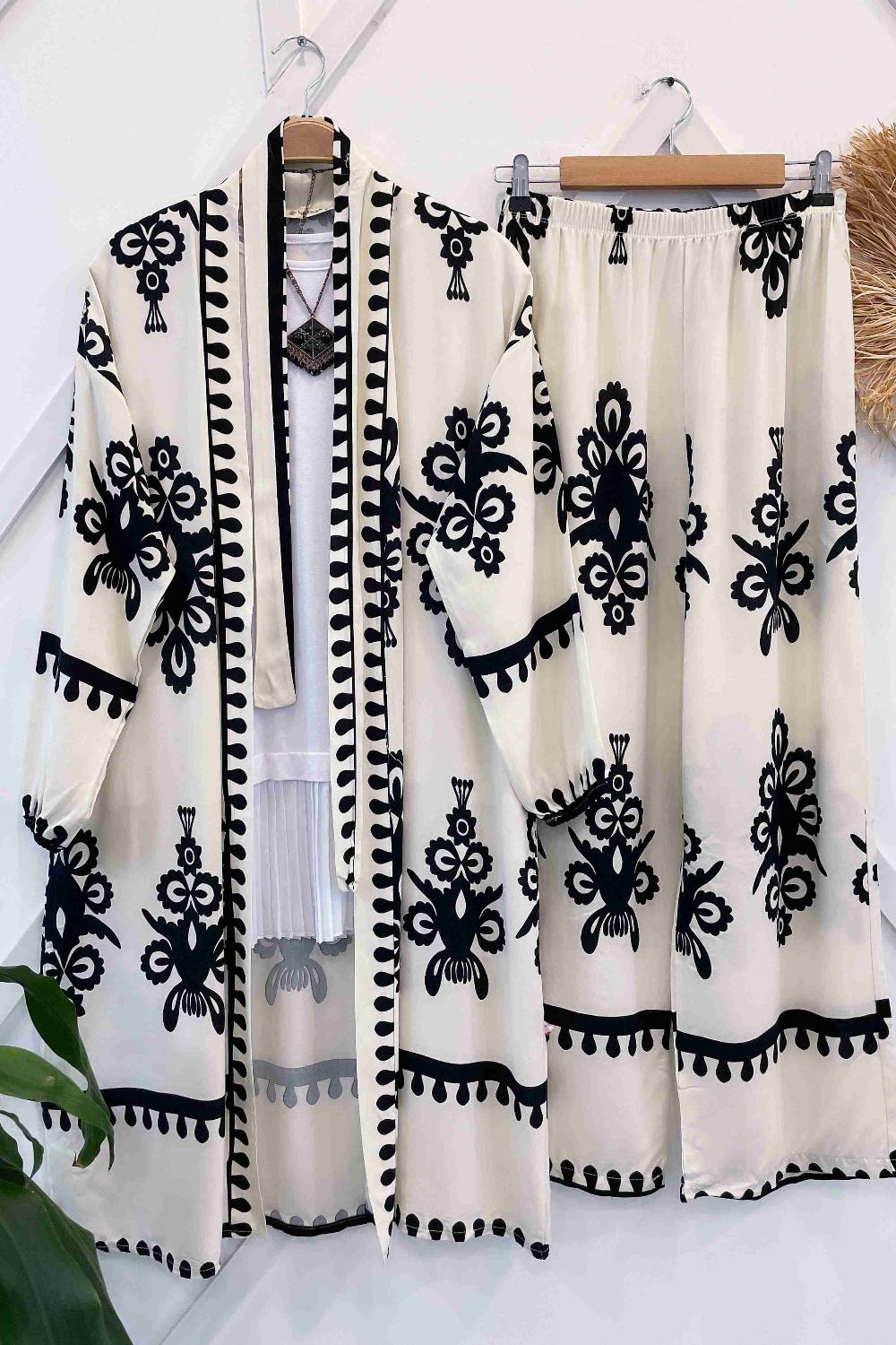 NAKIŞ DESENLİ PANTALON TAKIM