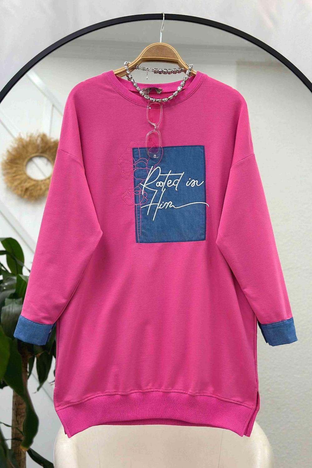 KOT ARMALI NAKIŞLI SWEAT