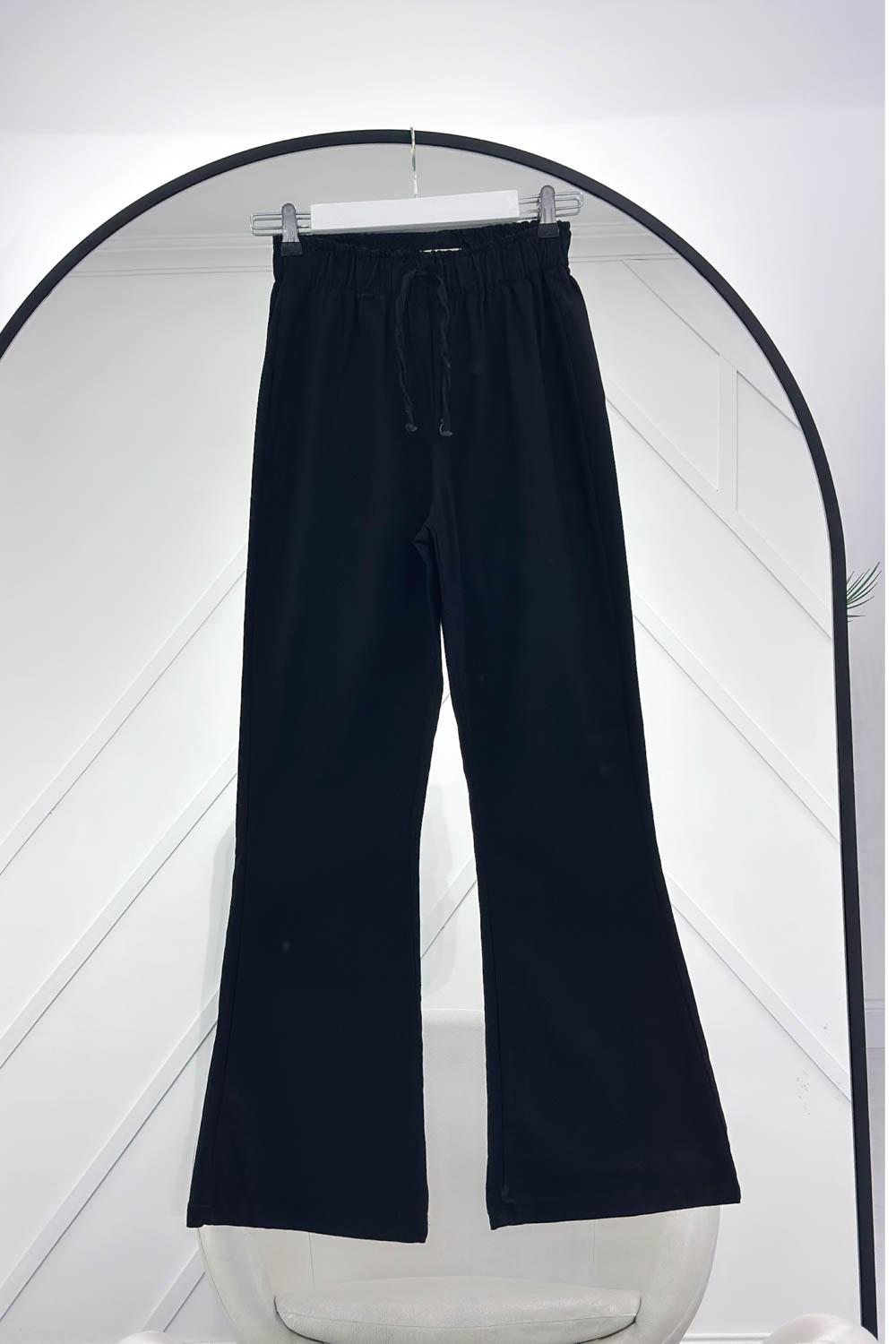 BELİ LASTİKLİ İSPANYOL PAÇA PANTOLON