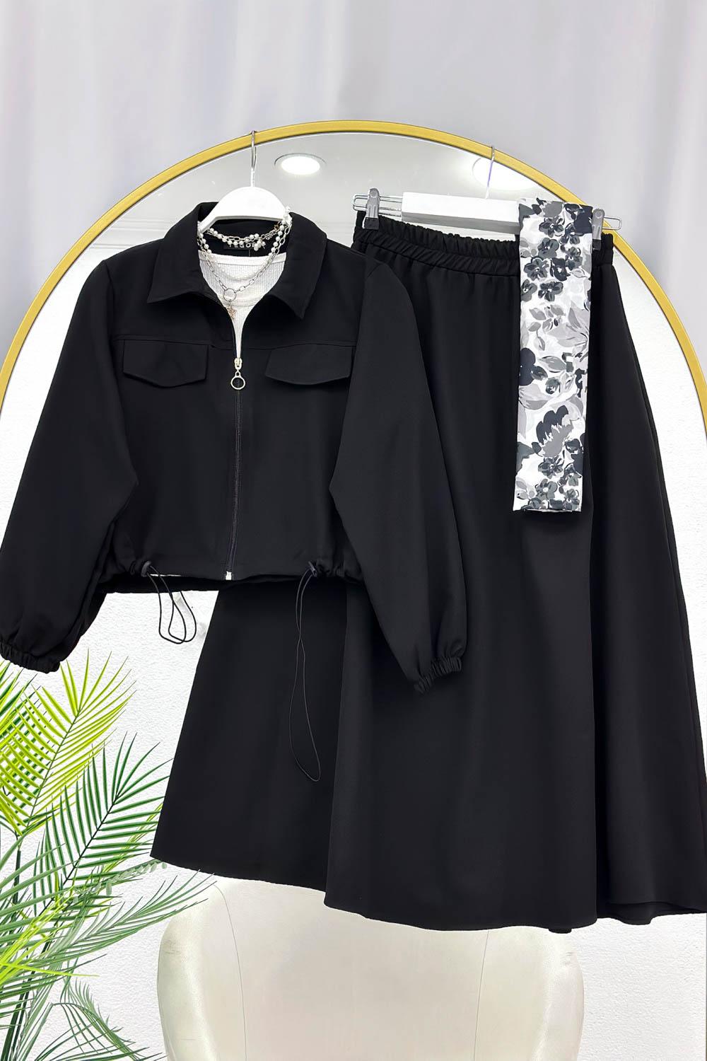 BELİ LASTİKLİ ETEKLİ TAKIM