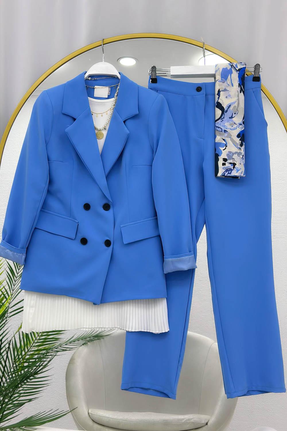DÖRT DÜĞMELİ BLAZER CEKET TAKIM