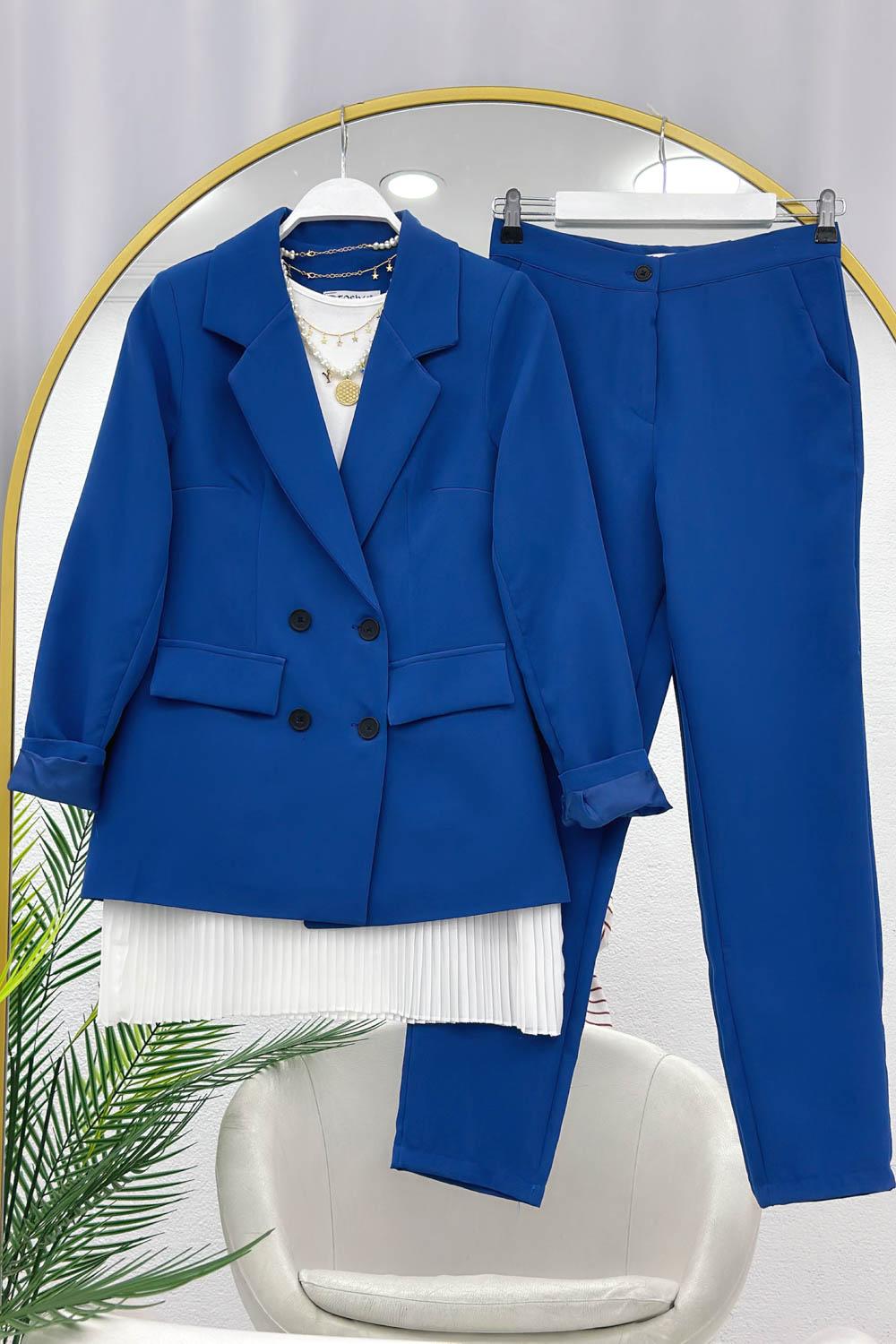 DÖRT DÜĞMELİ BLAZER CEKET TAKIM