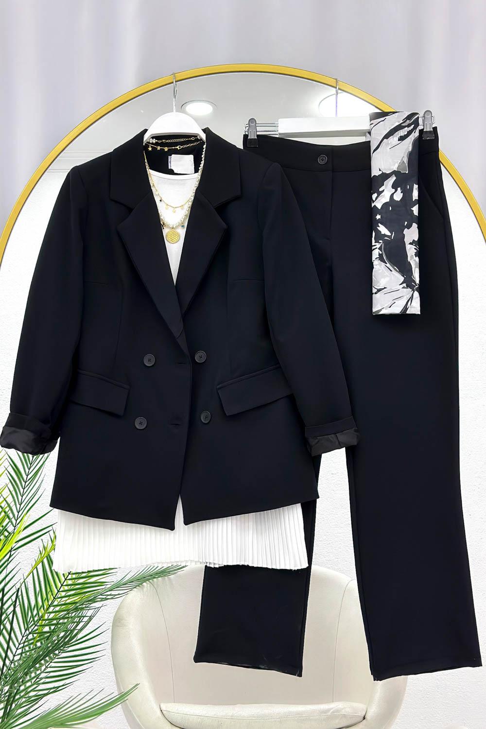 DÖRT DÜĞMELİ BLAZER CEKET TAKIM