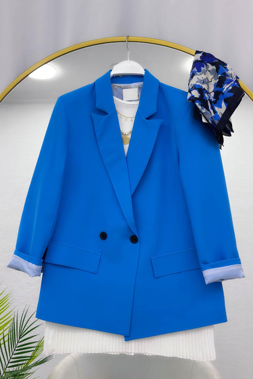 İKİ DÜĞMELİ BLAZER CEKET