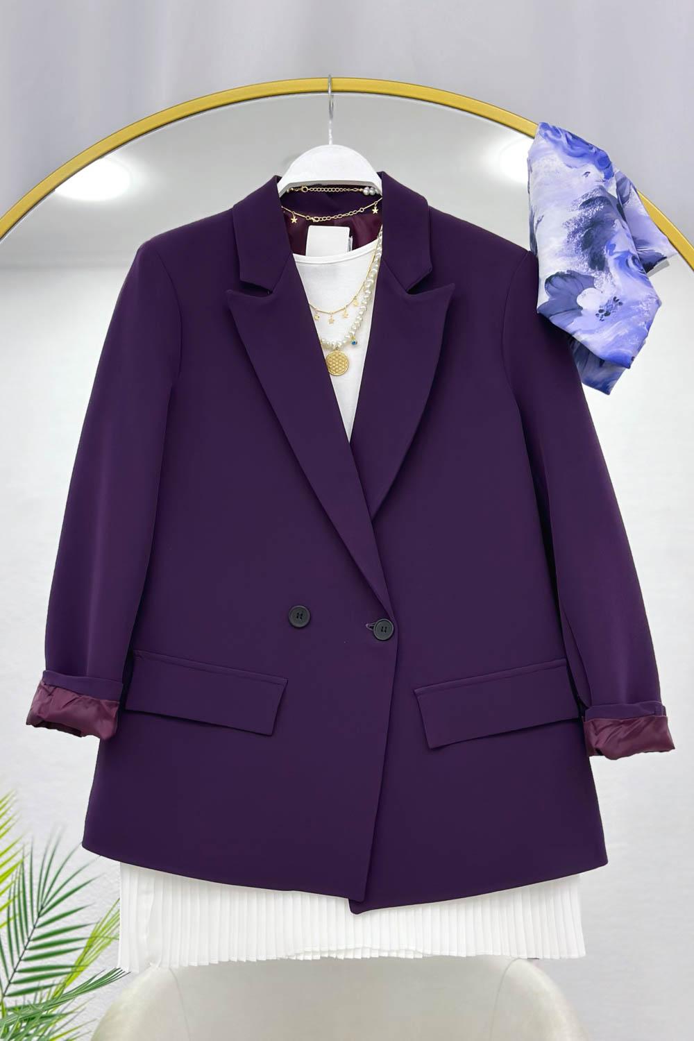 İKİ DÜĞMELİ BLAZER CEKET