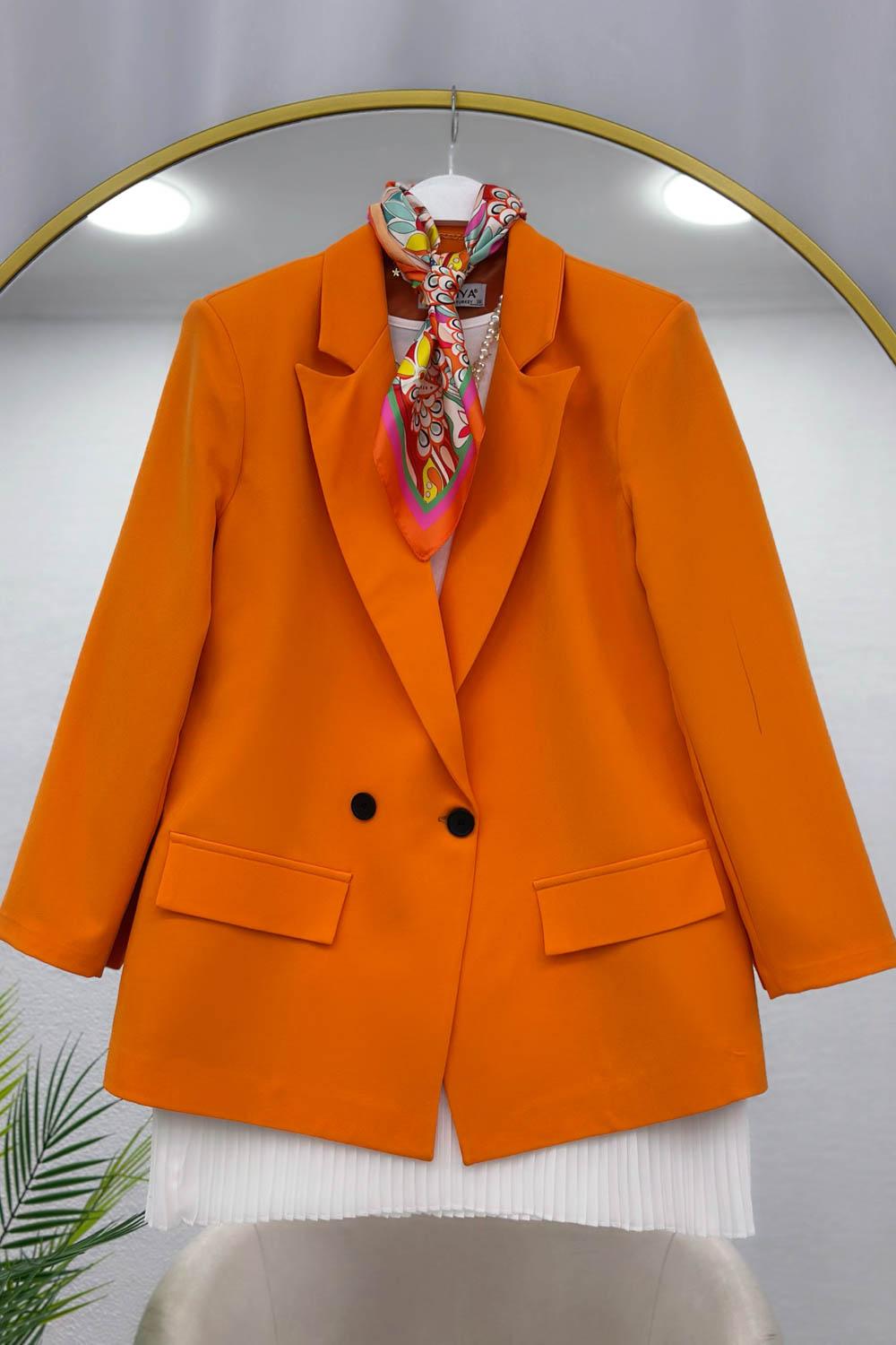 İKİ DÜĞMELİ BLAZER CEKET