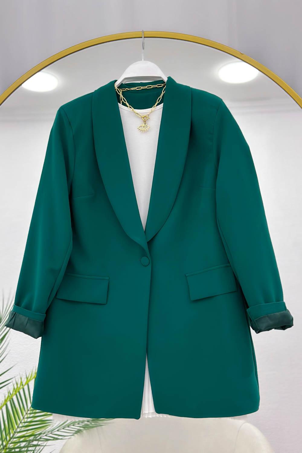 TEK DÜĞMELİ BLAZER CEKET