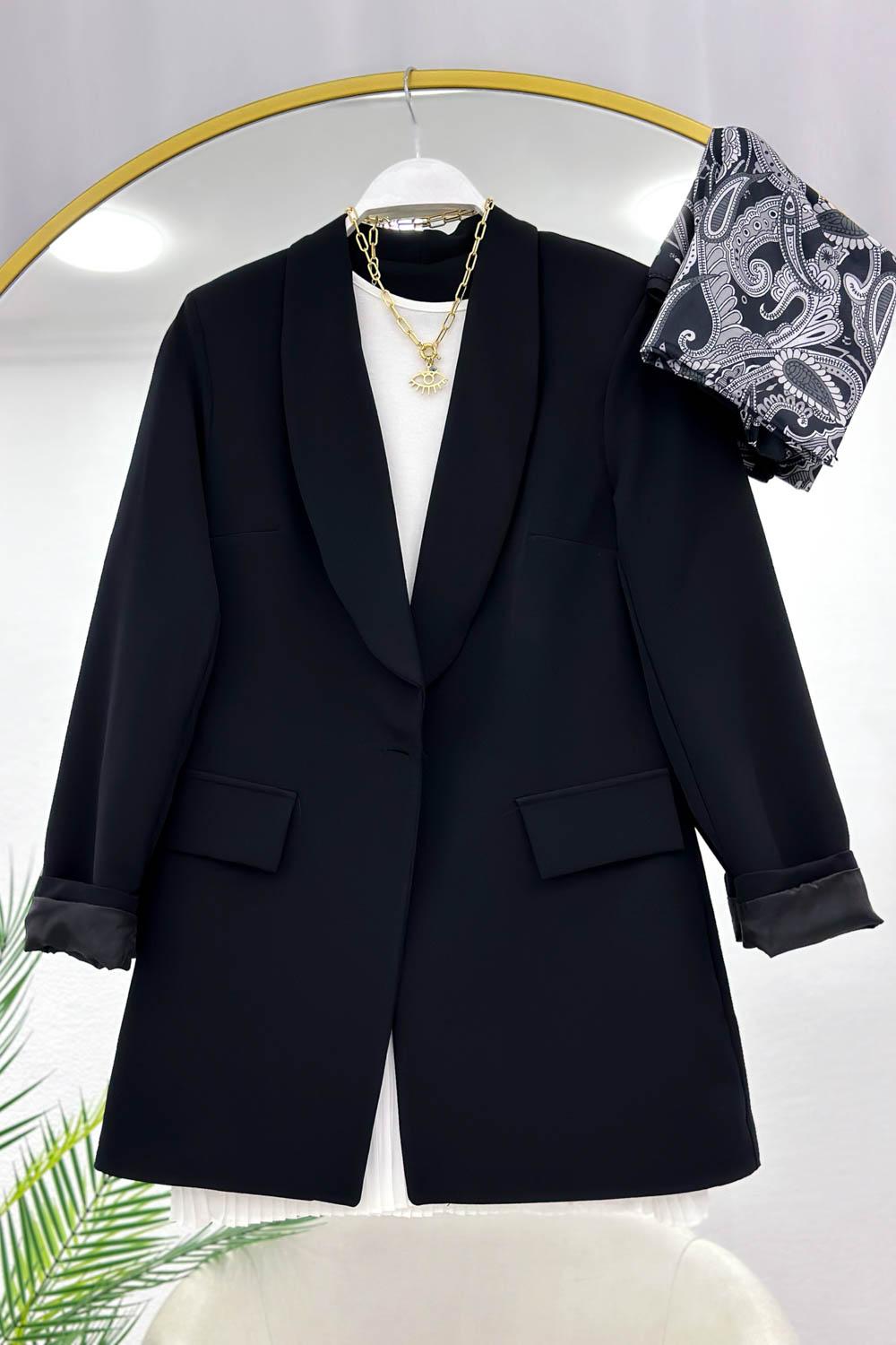 TEK DÜĞMELİ BLAZER CEKET