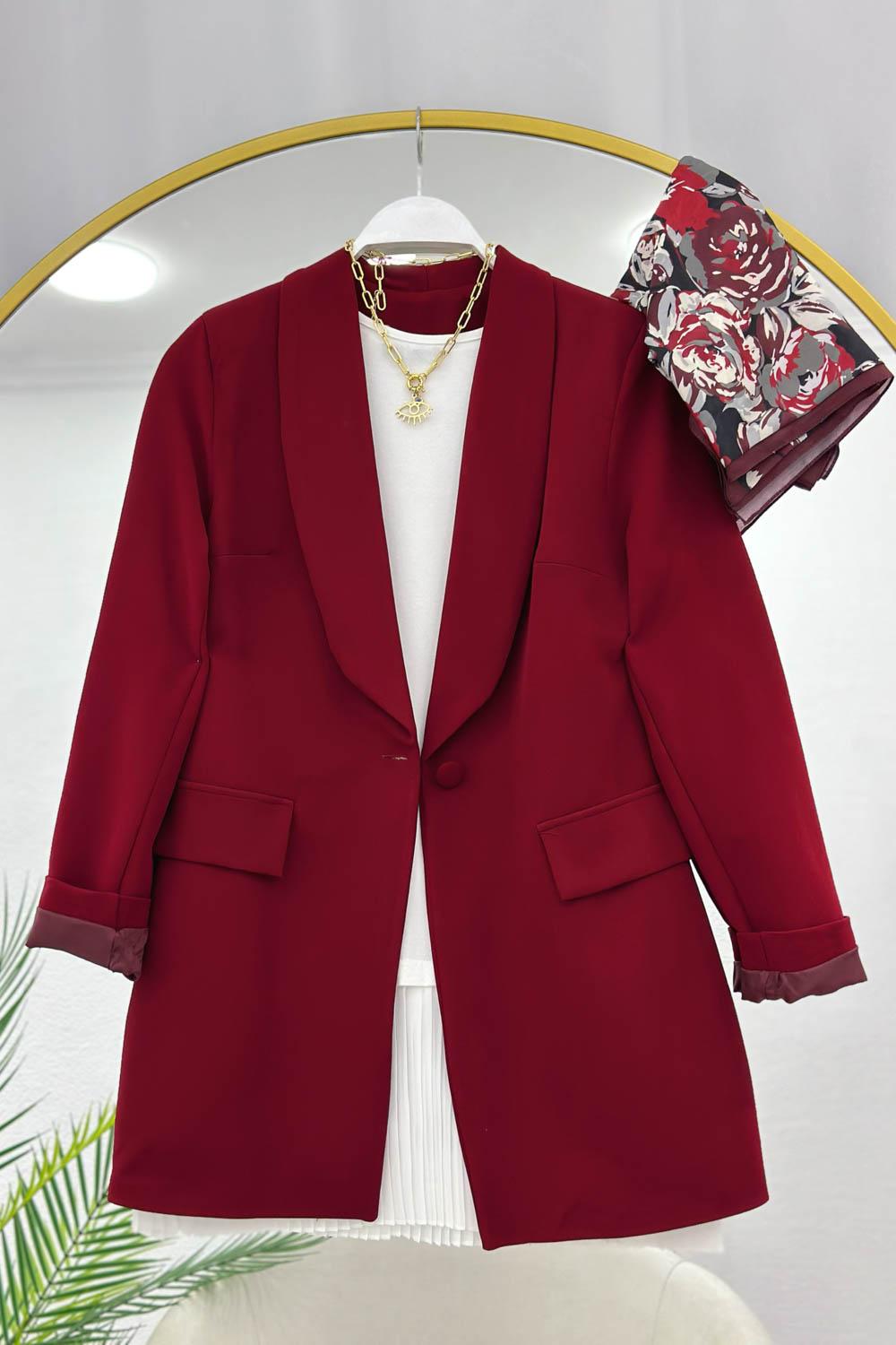 TEK DÜĞMELİ BLAZER CEKET