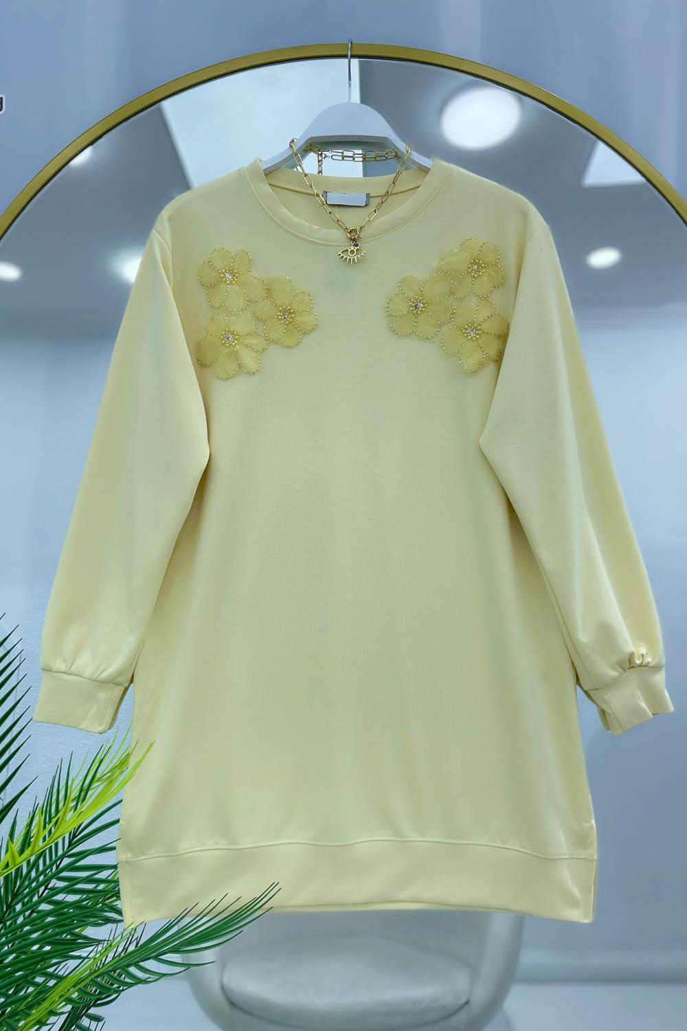 ÇİÇEK DETAYLI OYSHO SWEAT