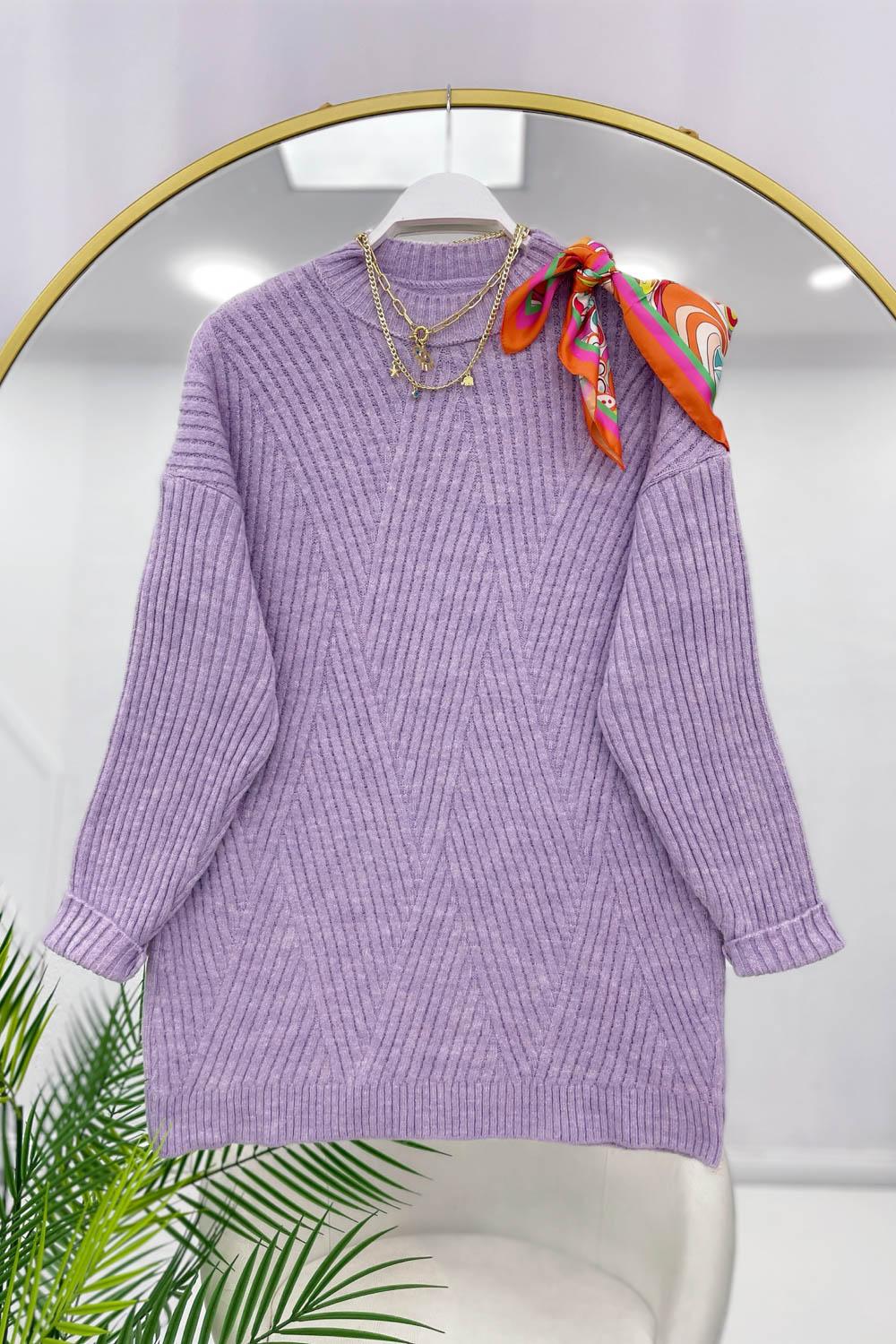 ÇAPRAZ ÇİGİLİ YUMOŞ KAZAK