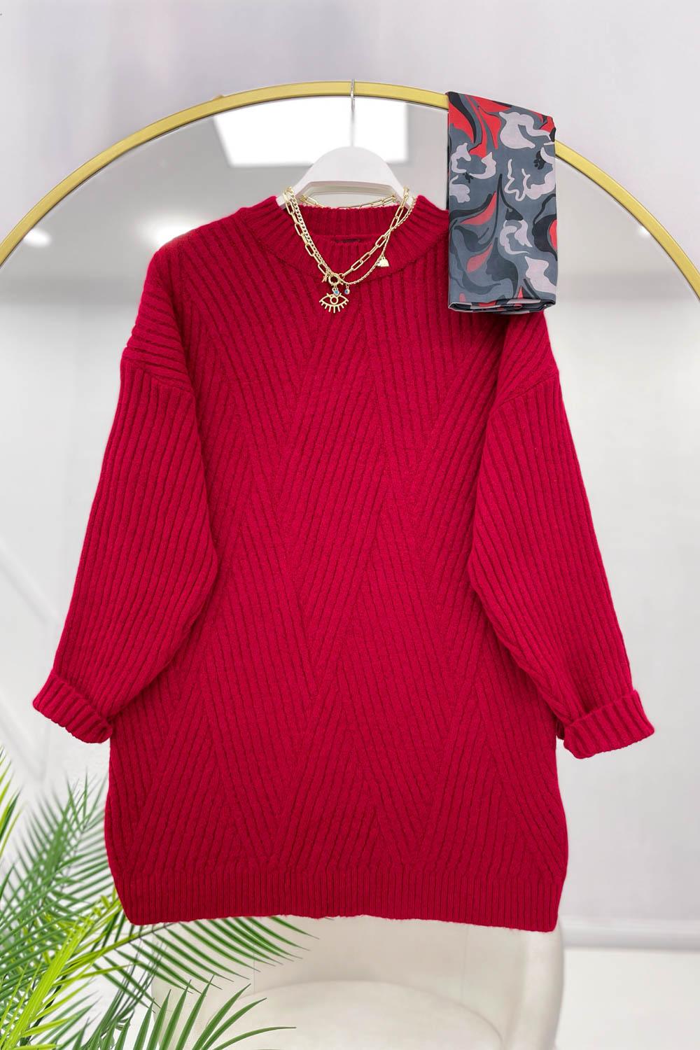 ÇAPRAZ ÇİGİLİ YUMOŞ KAZAK