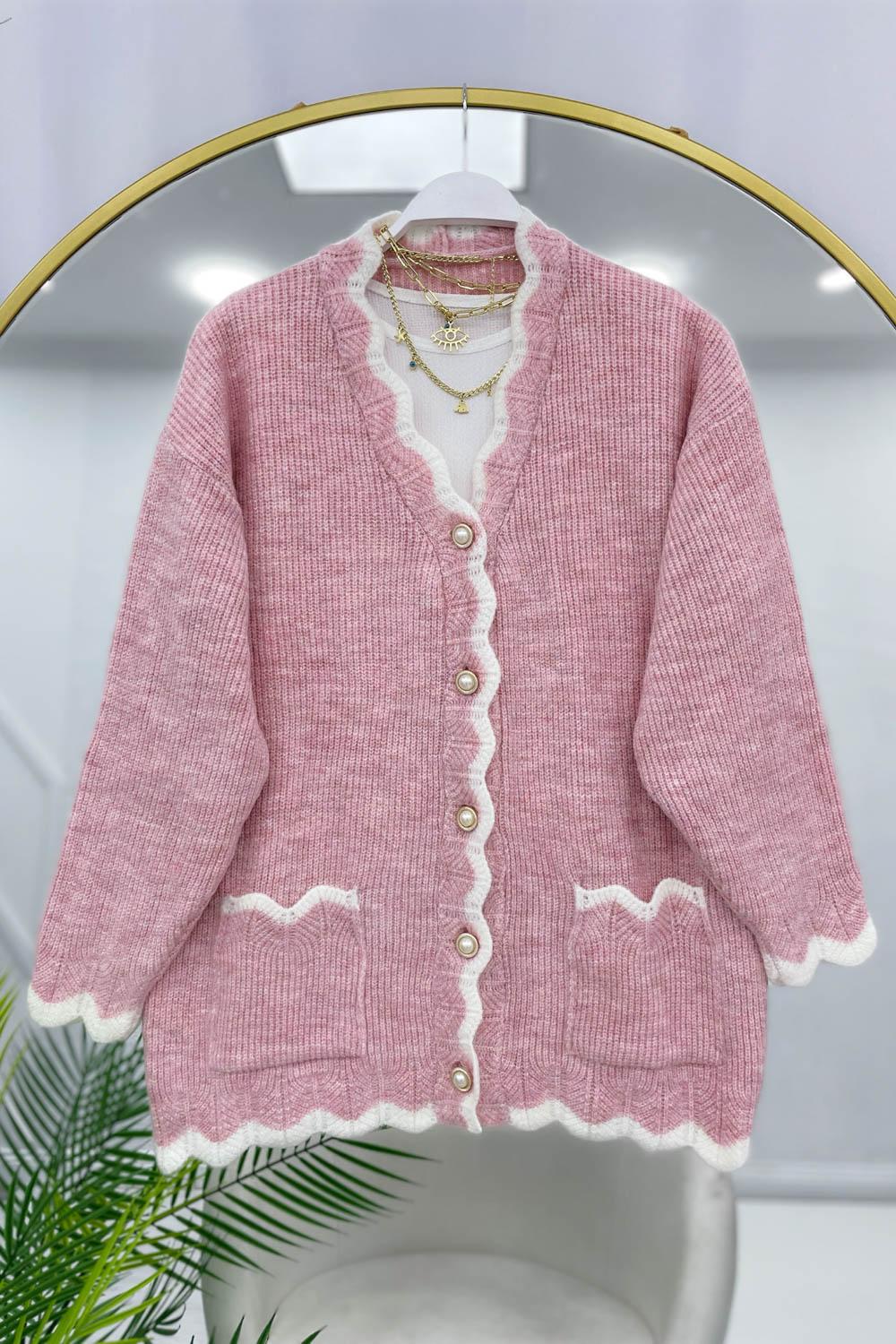 NAKIŞ DESENLİ YUMOŞ HIRKA