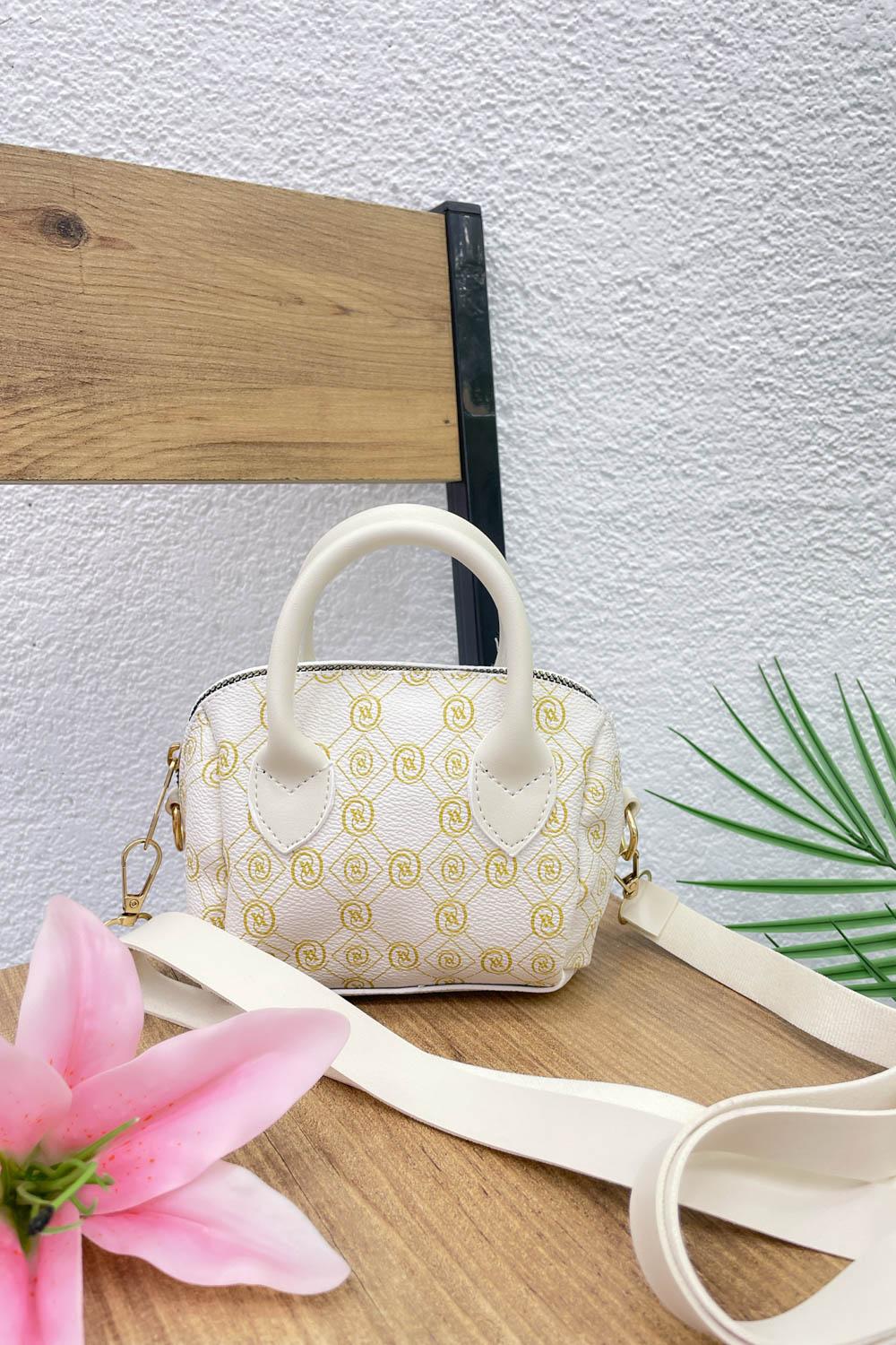 MONOGRAM DESEN MİNİ EL KADIN ÇANTASI