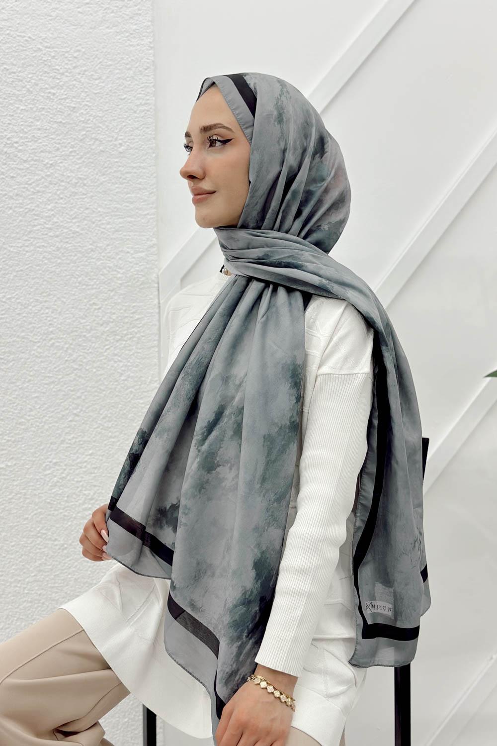 BULUT DESENLİ PAMUK ŞAL