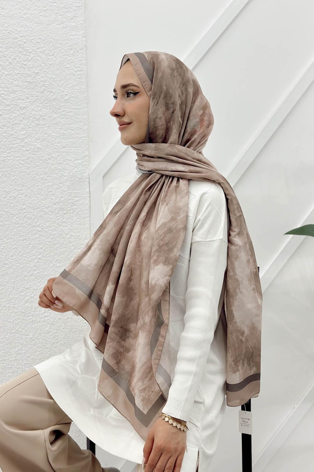 BULUT DESENLİ PAMUK ŞAL