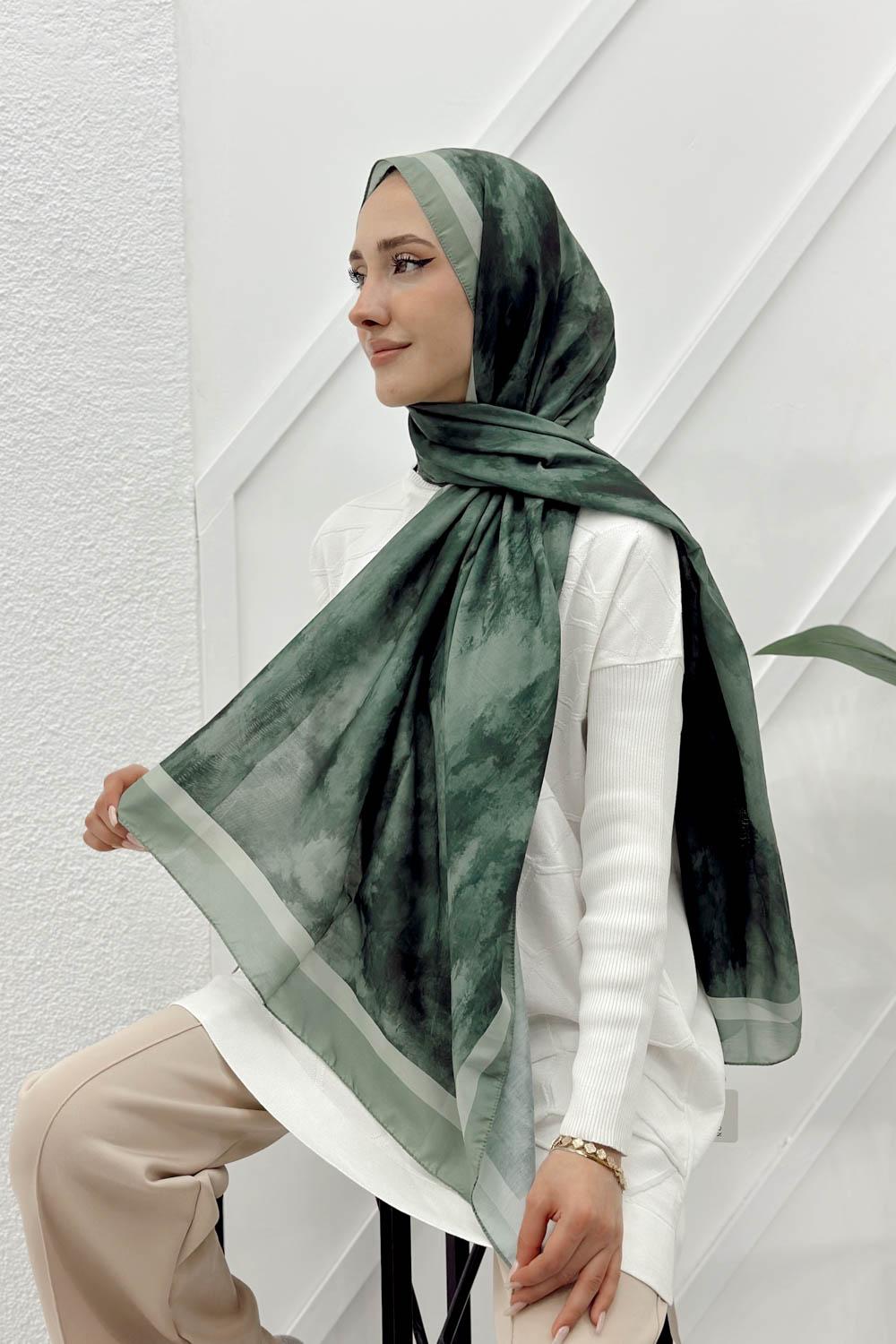 BULUT DESENLİ PAMUK ŞAL