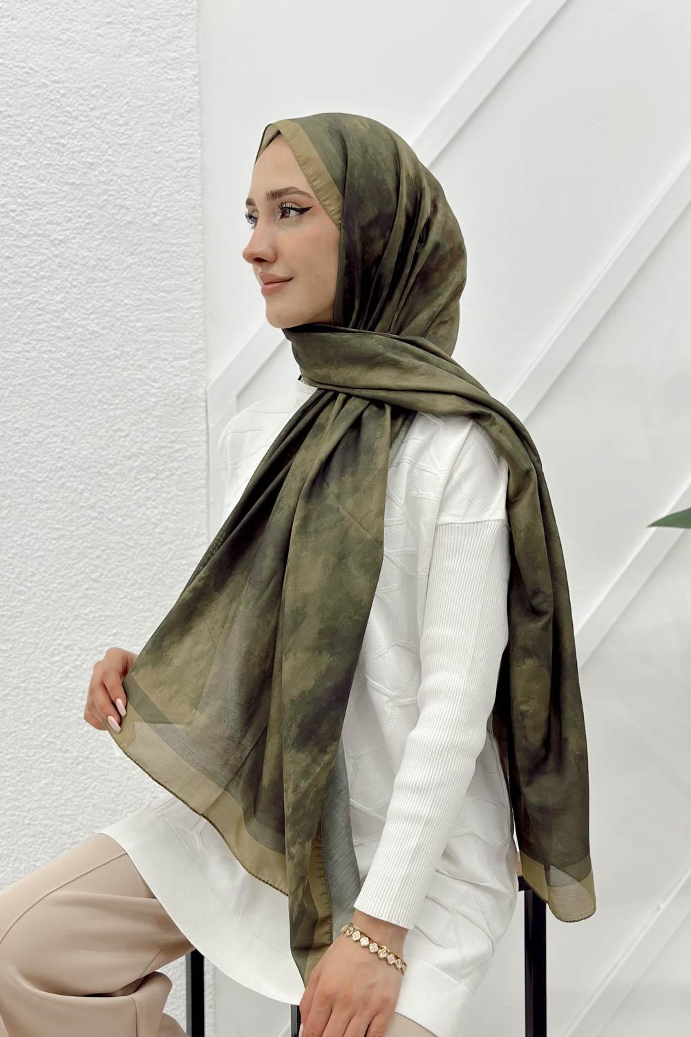 BULUT DESENLİ PAMUK ŞAL