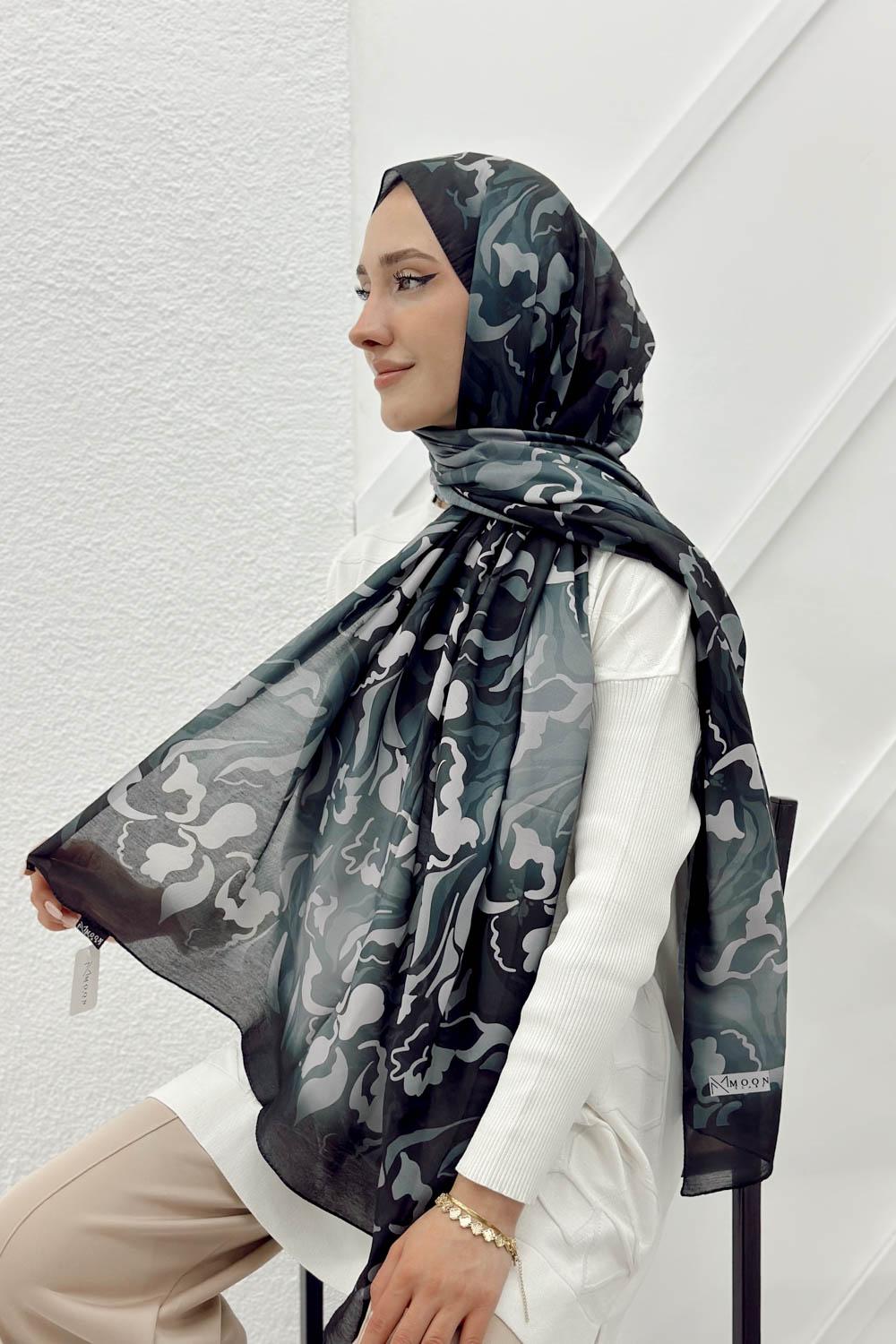 DALGA DESENLİ PAMUK ŞAL