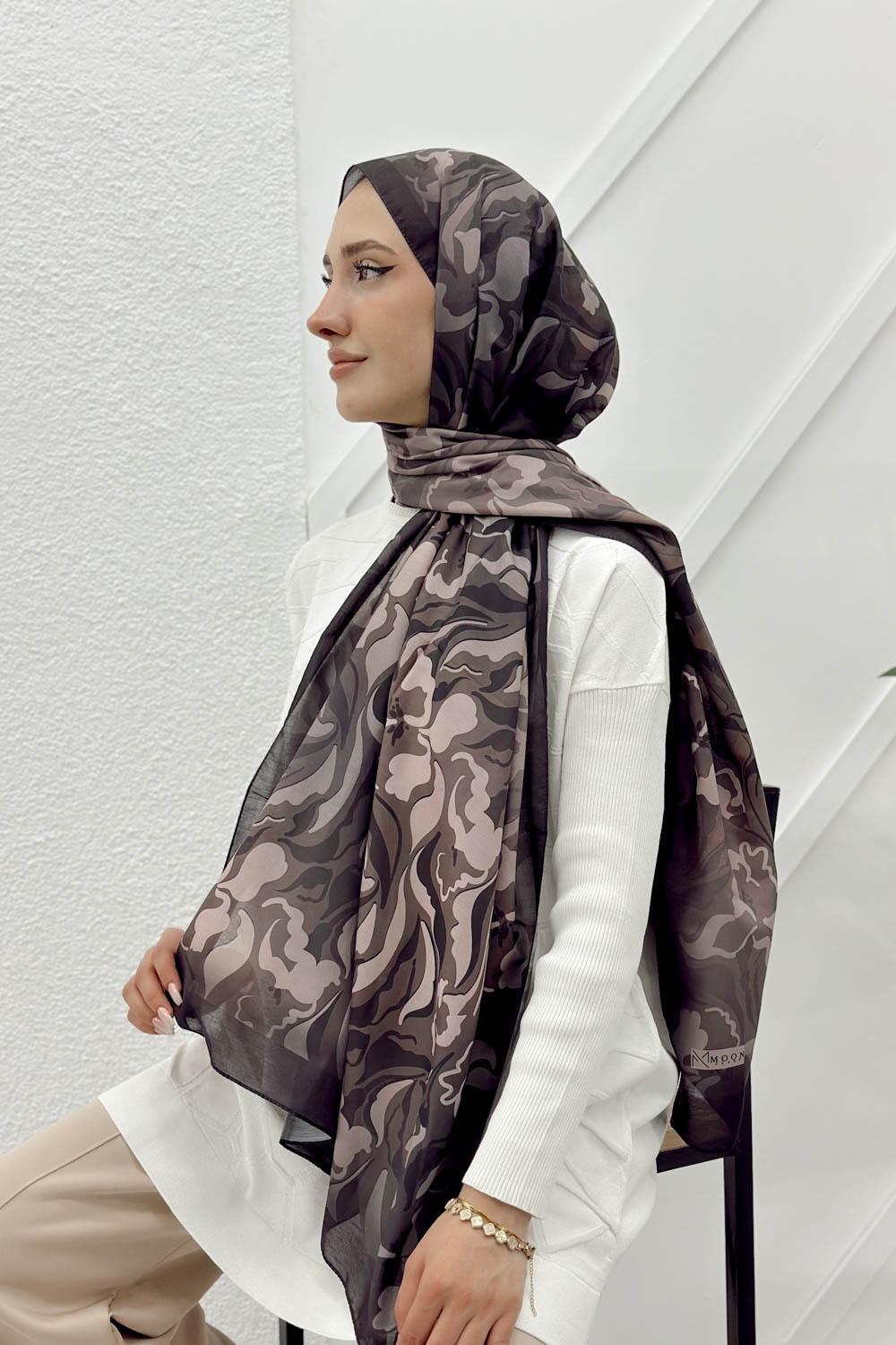 DALGA DESENLİ PAMUK ŞAL