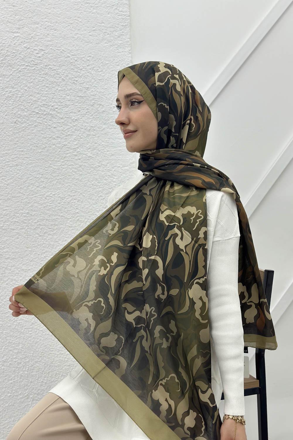 DALGA DESENLİ PAMUK ŞAL