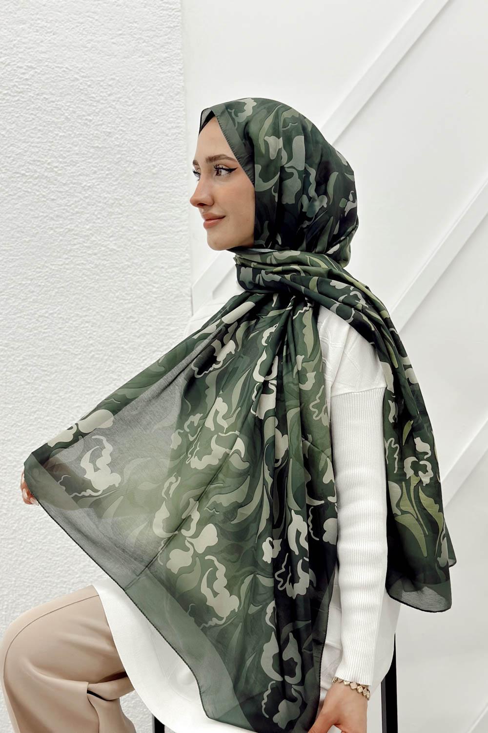 DALGA DESENLİ PAMUK ŞAL