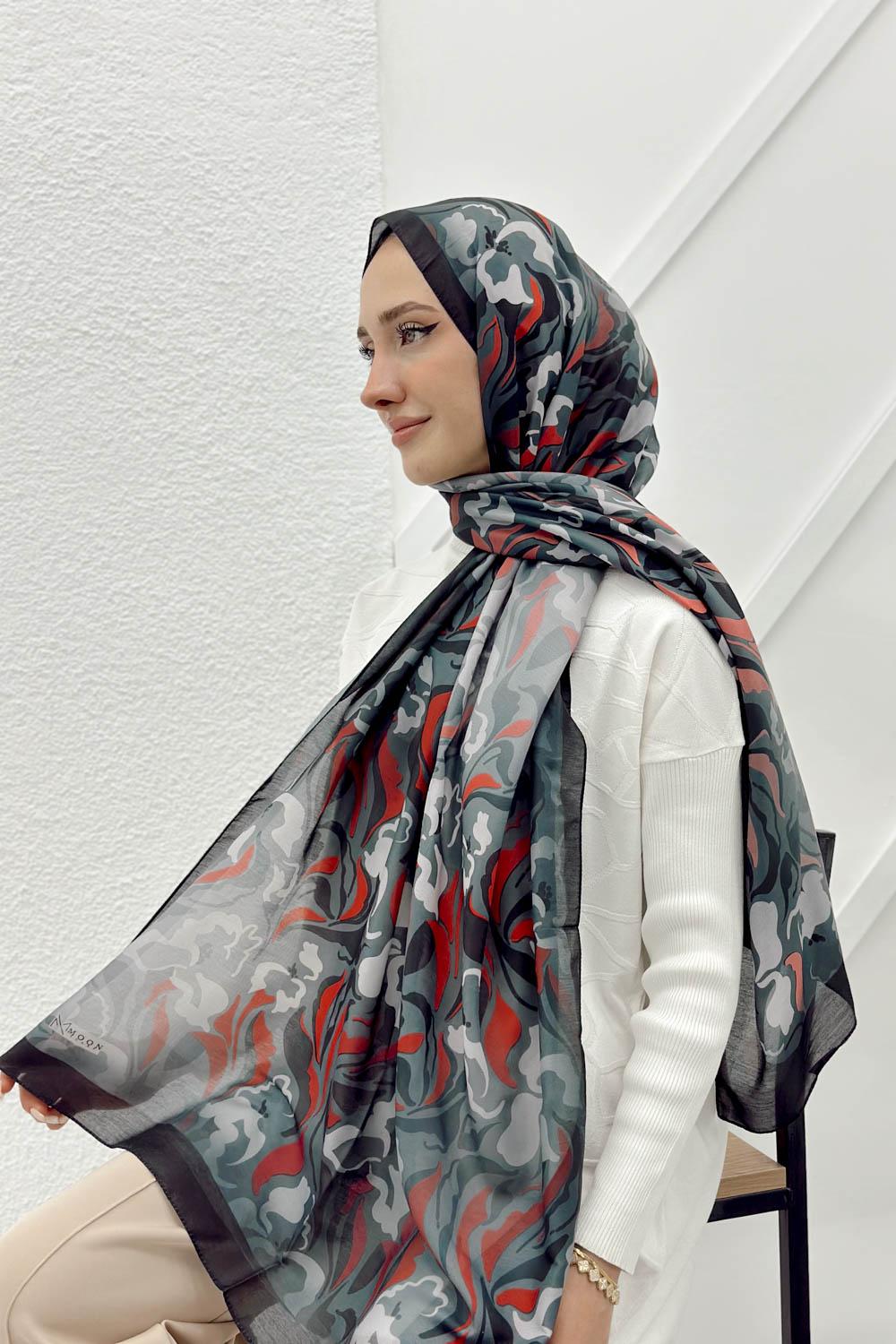 DALGA DESENLİ PAMUK ŞAL