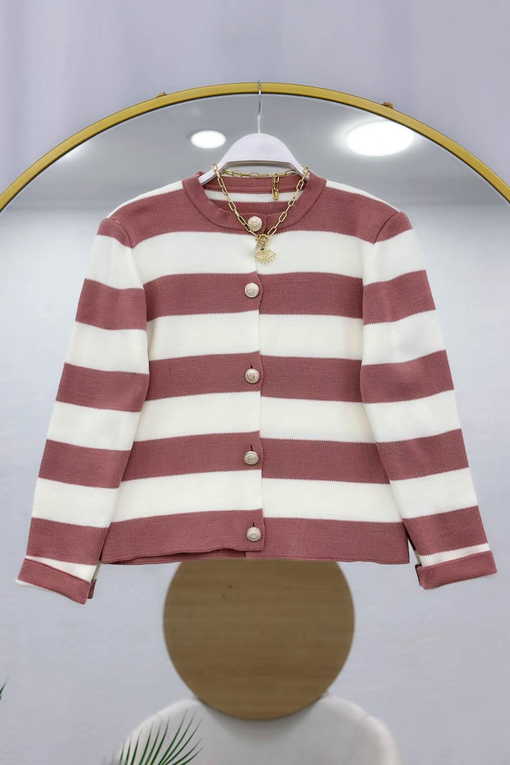 GOLD DÜĞMELİ KISA HIRKA