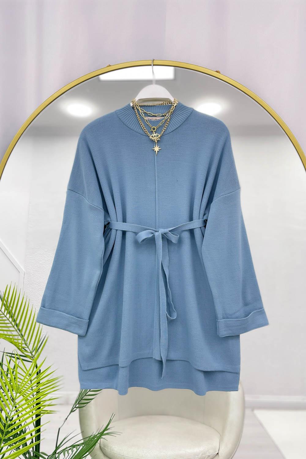 KUŞAKLI TRİKO TUNİK