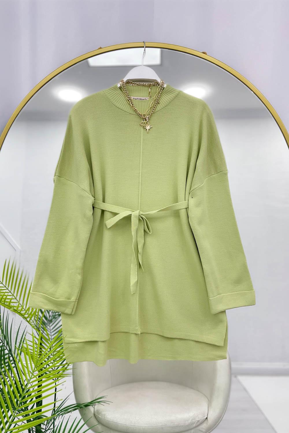 KUŞAKLI TRİKO TUNİK