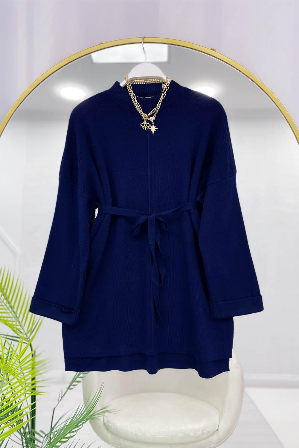 KUŞAKLI TRİKO TUNİK