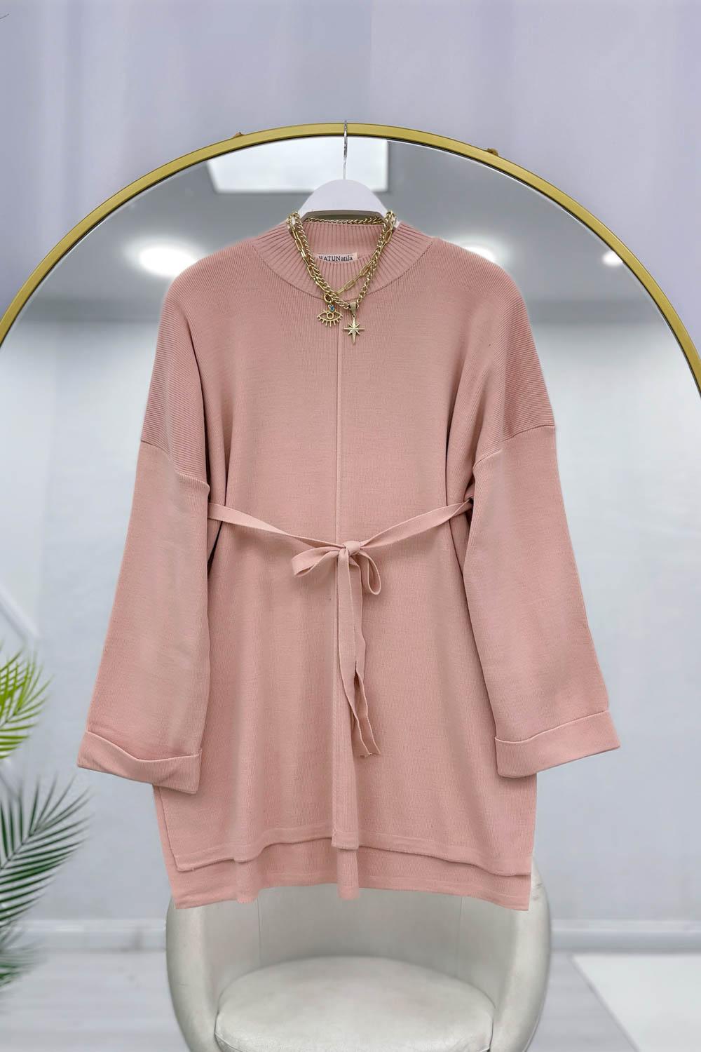 KUŞAKLI TRİKO TUNİK