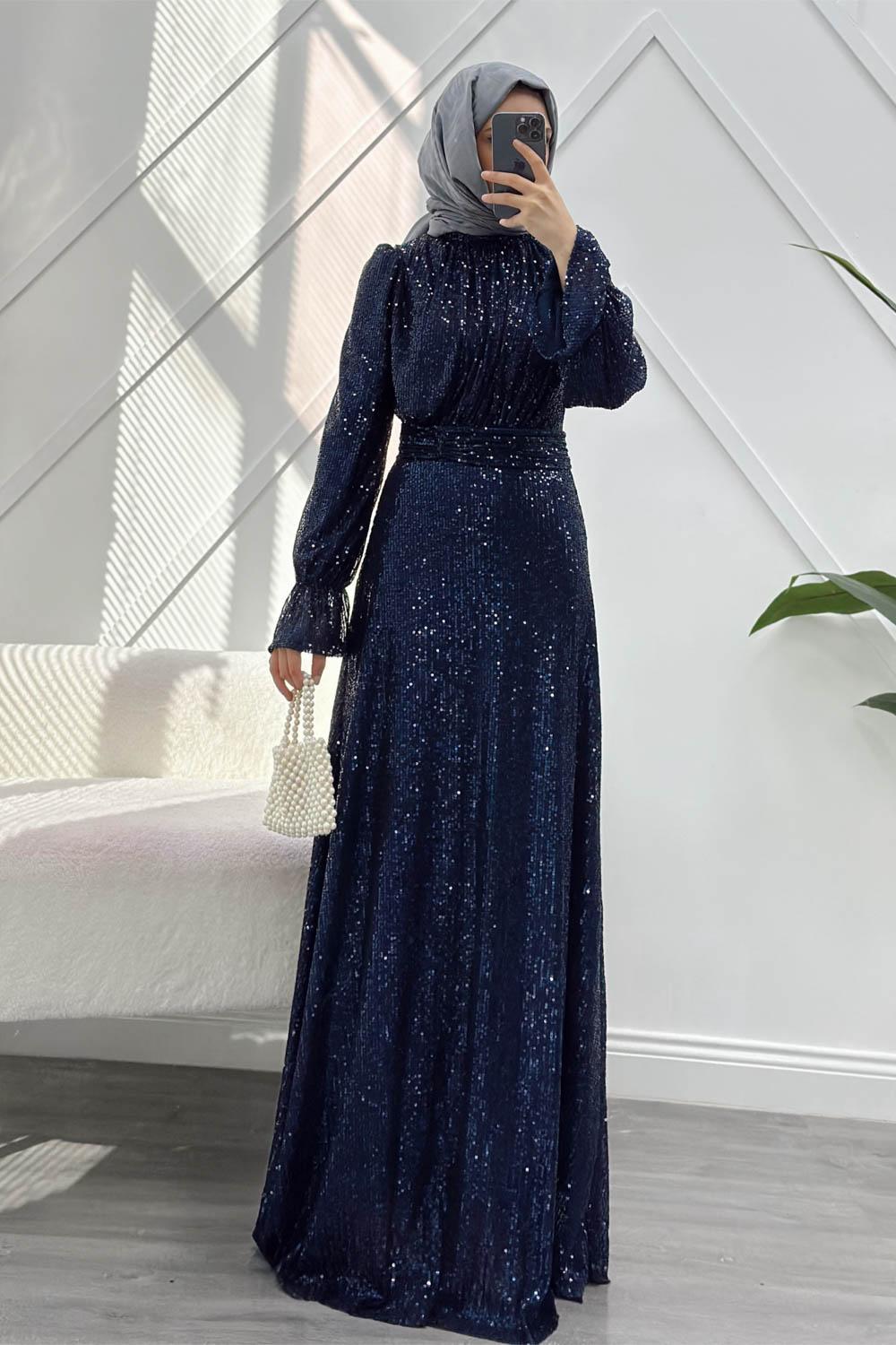 BÜZGÜLÜ PAYET KADIN ABİYE