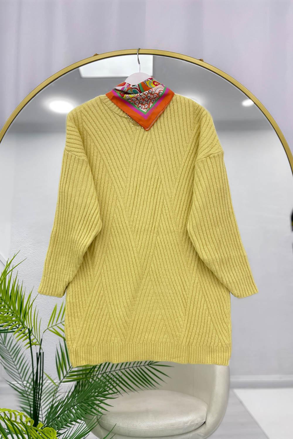 ÇAPRAZ ÇİGİLİ YUMOŞ KAZAK