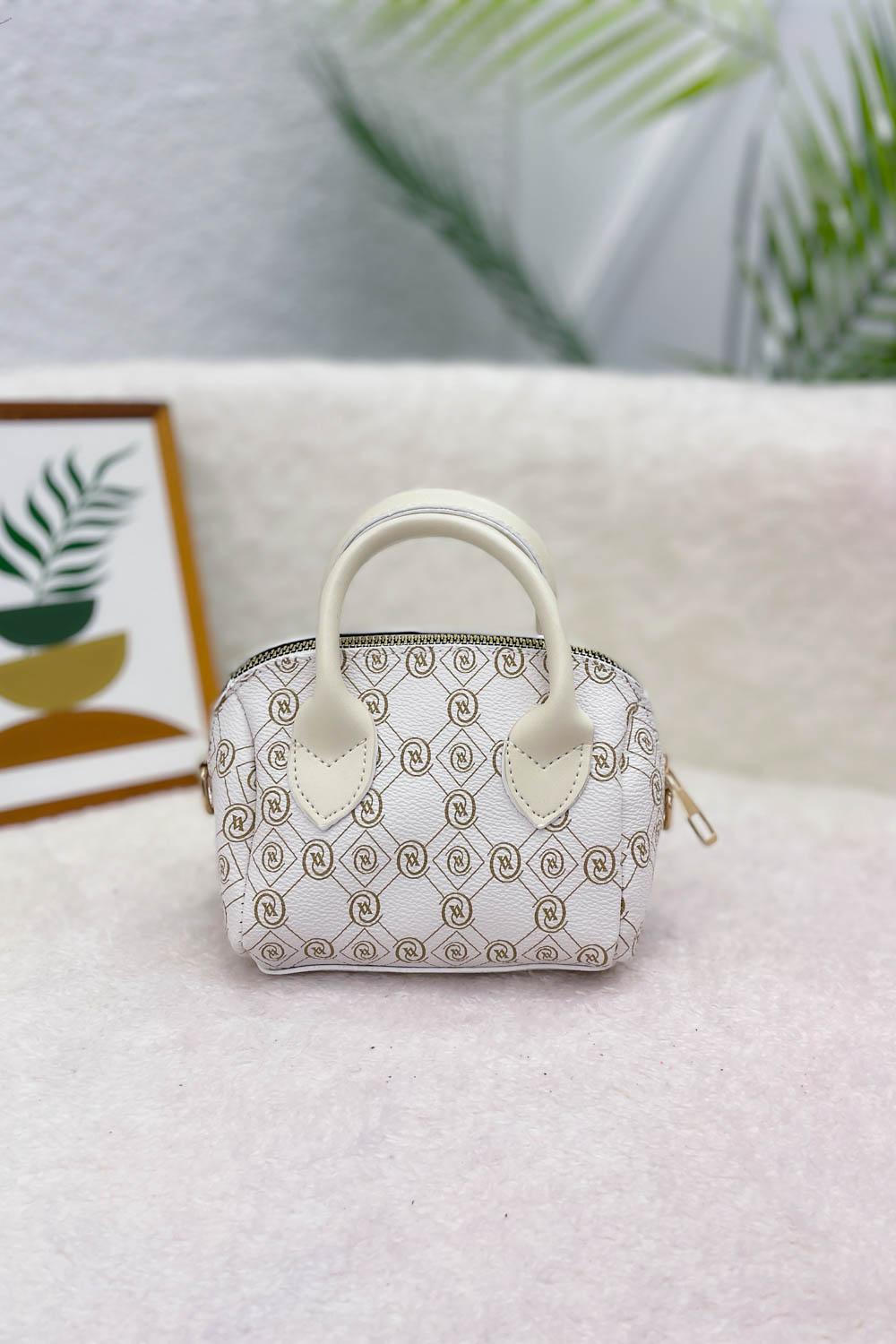 MONOGRAM DESEN MİNİ EL KADIN ÇANTASI