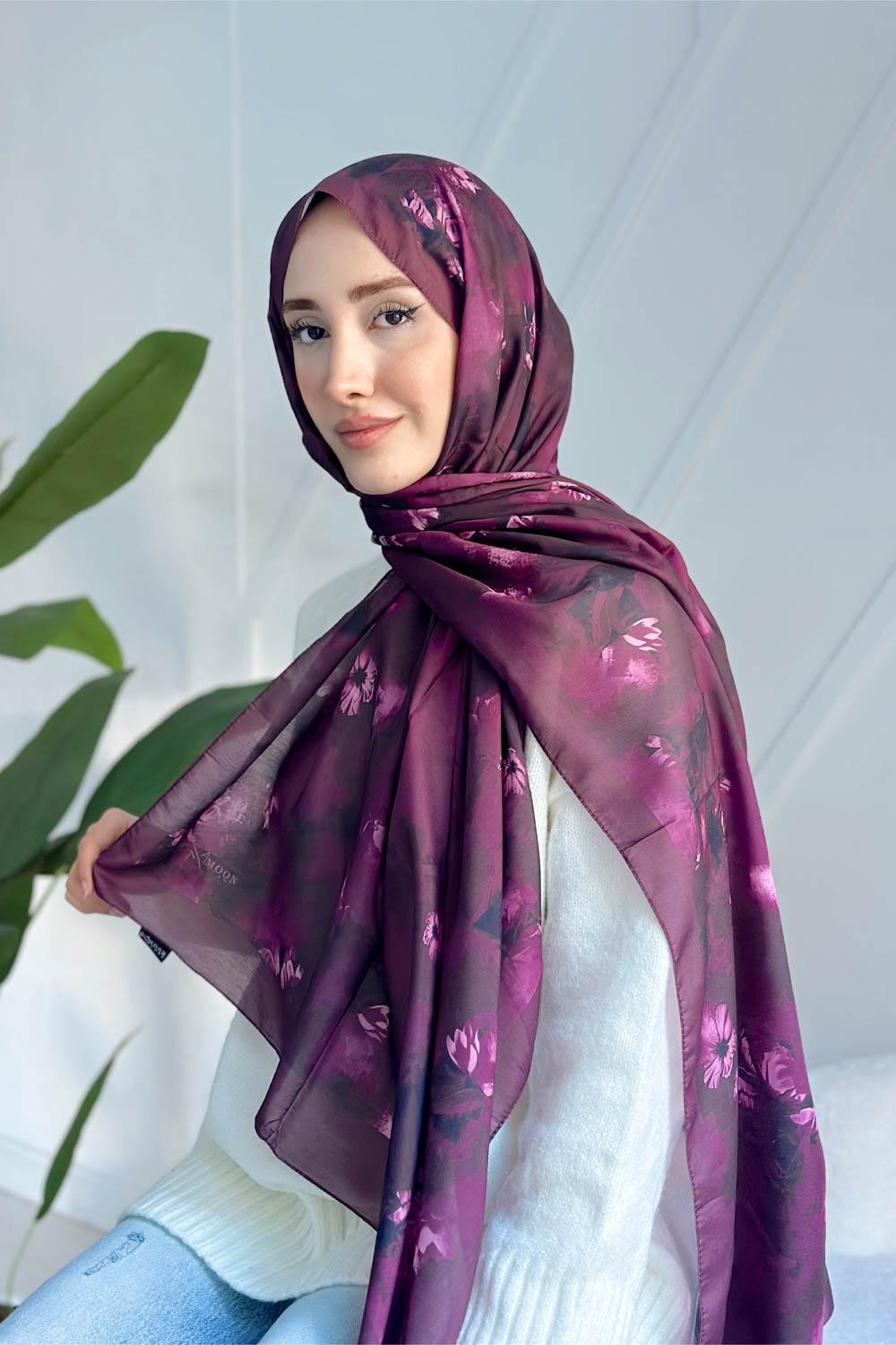 MÜRDÜM SERİSİ FLORAL DESEN  ŞAL