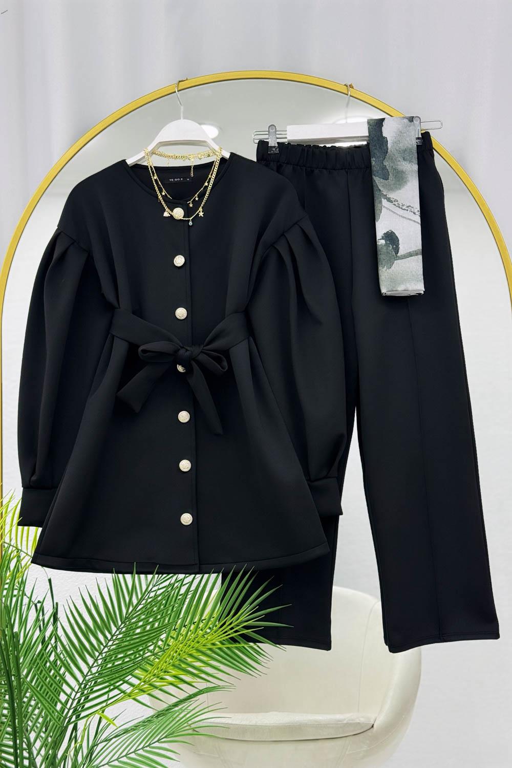 BALON KOLLU DÜĞME DETAYLI OYSO TAKIM