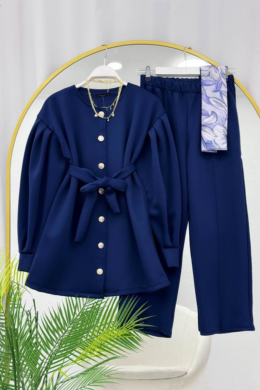 BALON KOLLU DÜĞME DETAYLI OYSO TAKIM