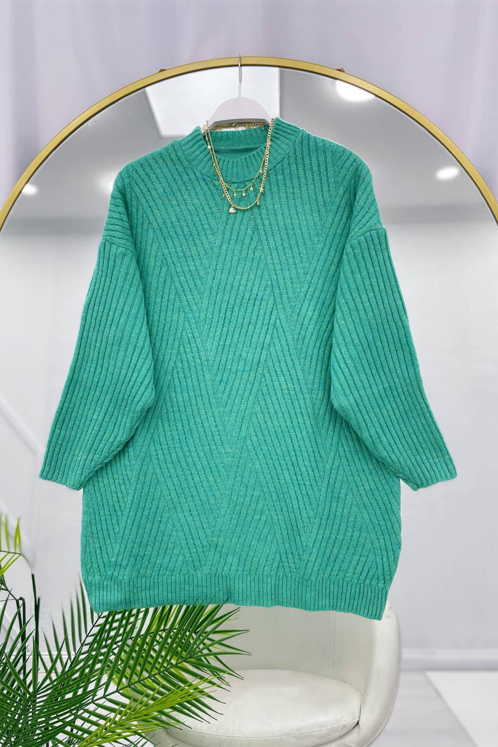 ÇAPRAZ ÇİGİLİ YUMOŞ KAZAK