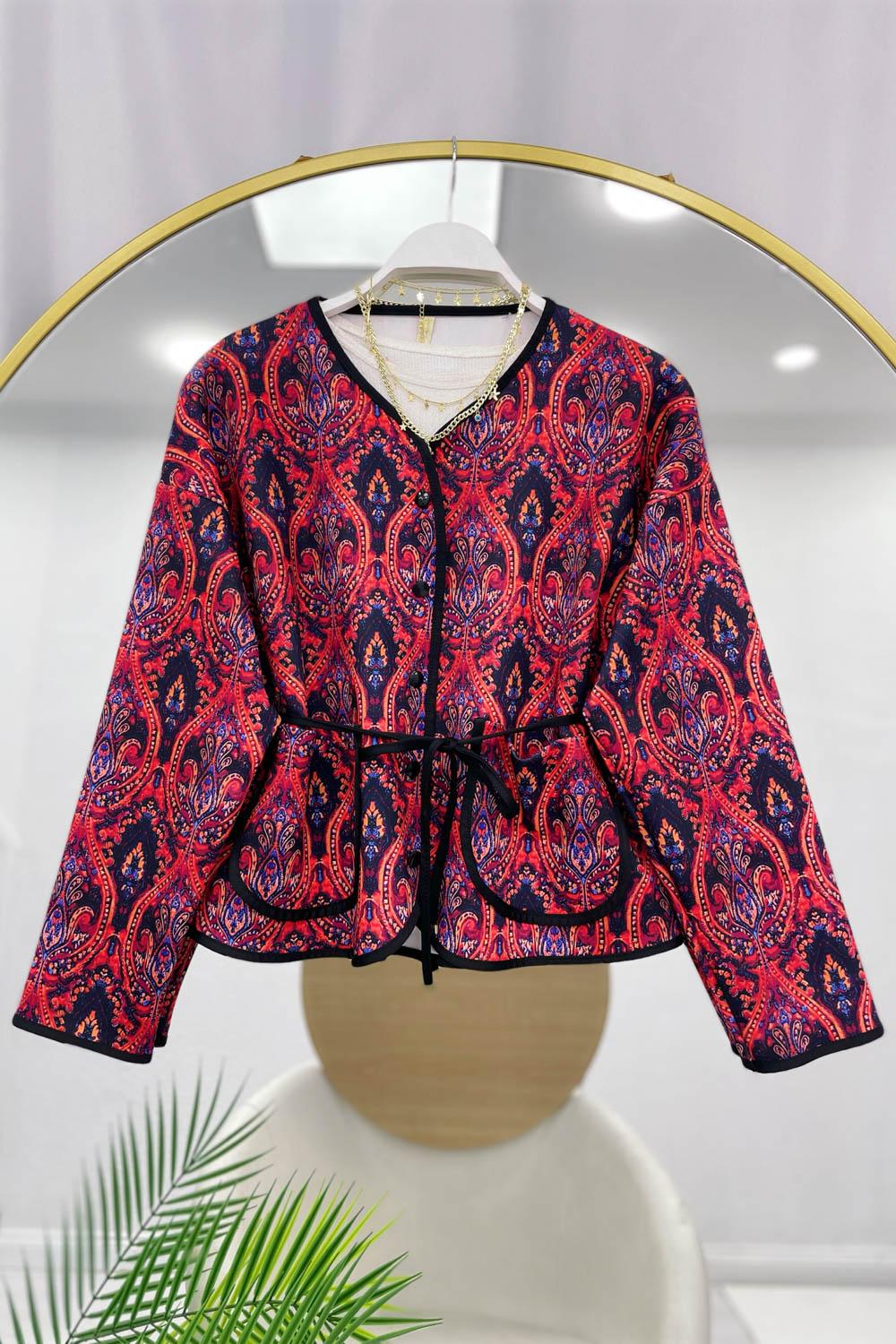 CEPLİ İP BAĞLAMALI OTANTİK CEKET