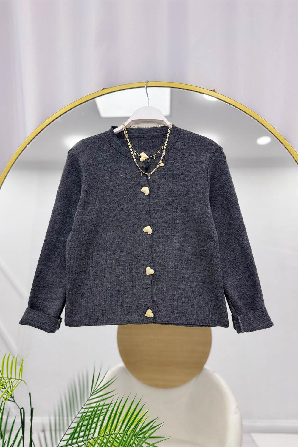 KALP DÜĞMELİ MİNİ HIRKA