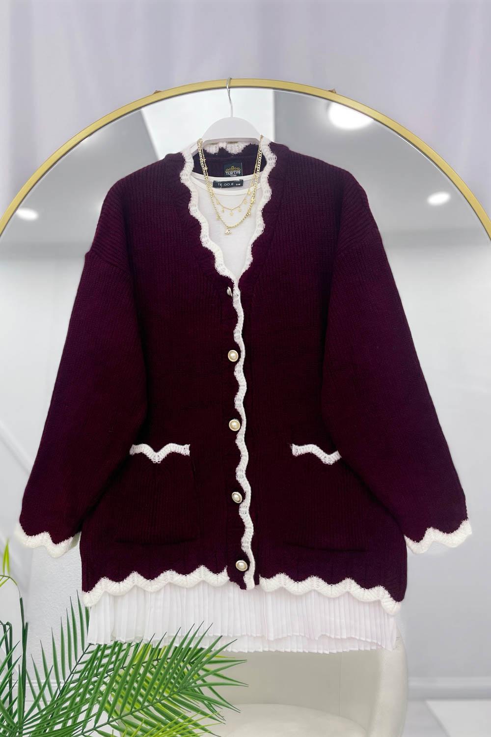 NAKIŞ DESENLİ YUMOŞ HIRKA