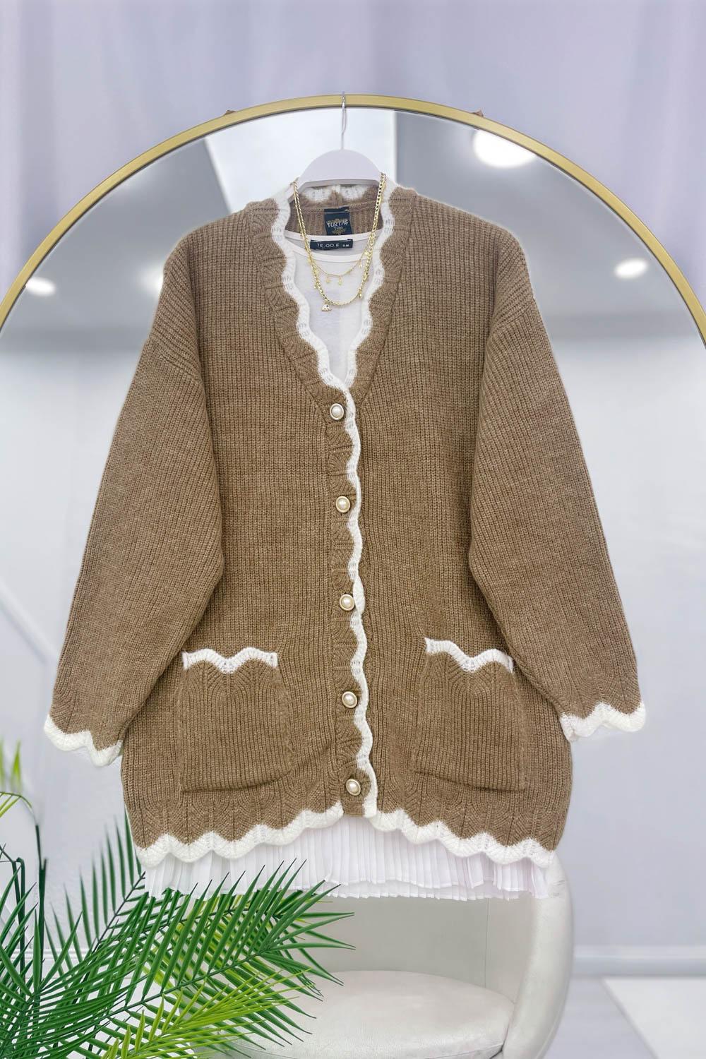 NAKIŞ DESENLİ YUMOŞ HIRKA