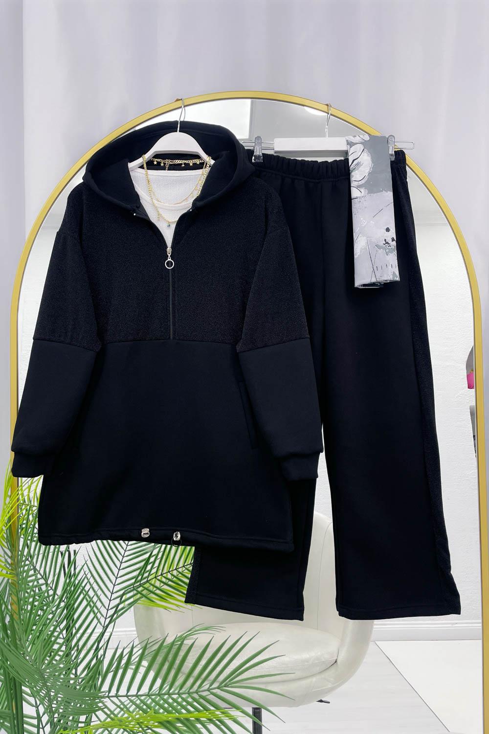 YARIM SİM DETAYLI KADIN SPOR TAKIM