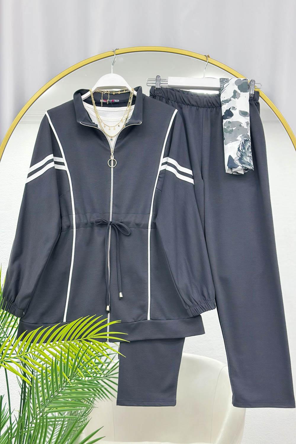 BELDEN BAĞCIKLI BEYAZ BİYELİ SPOR TAKIM