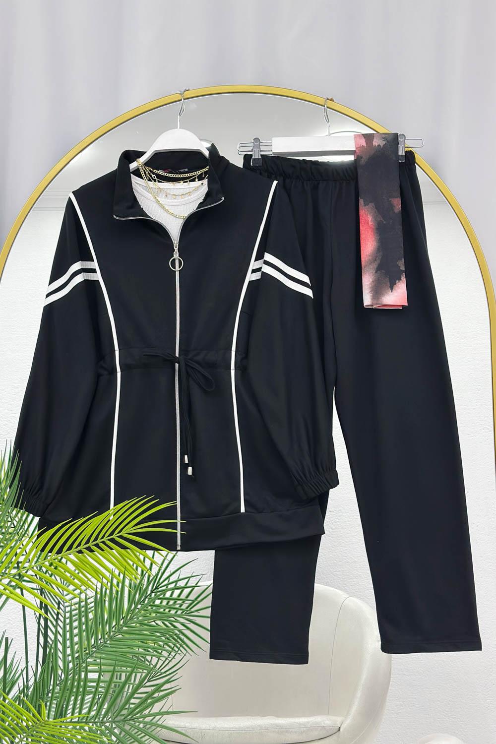 BELDEN BAĞCIKLI BEYAZ BİYELİ SPOR TAKIM