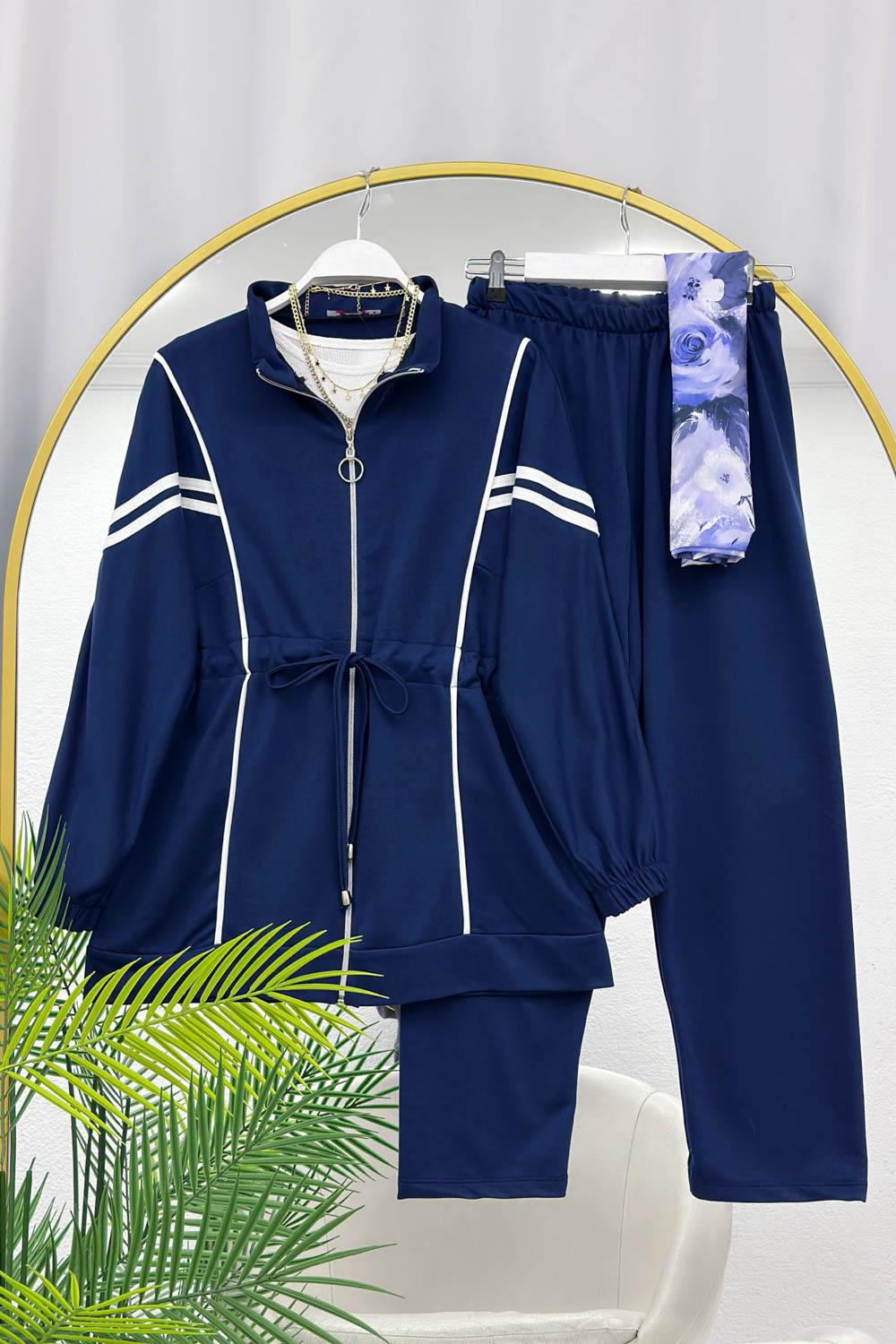 BELDEN BAĞCIKLI BEYAZ BİYELİ SPOR TAKIM