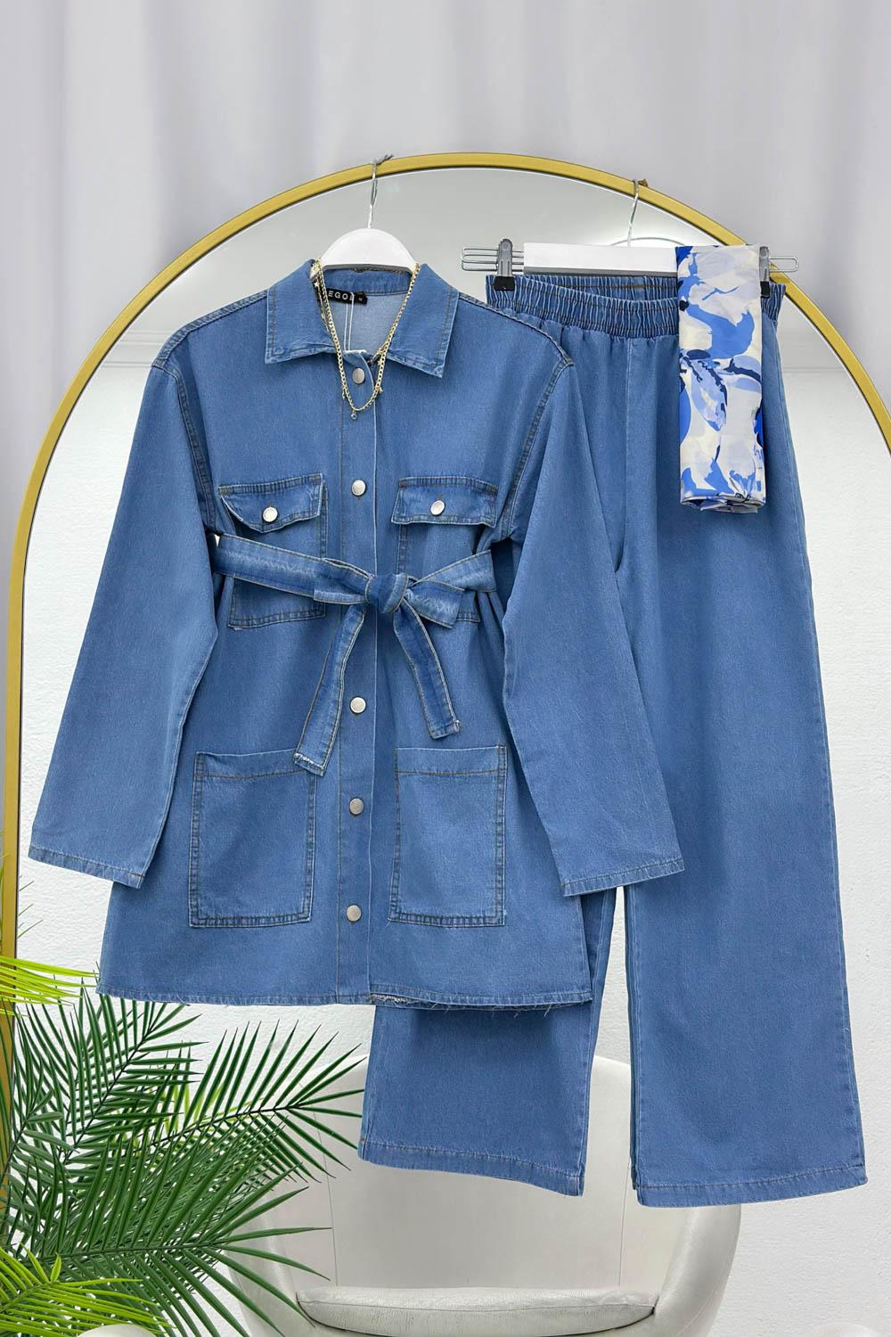 PANTOLONLU KADIN KOT TAKIM