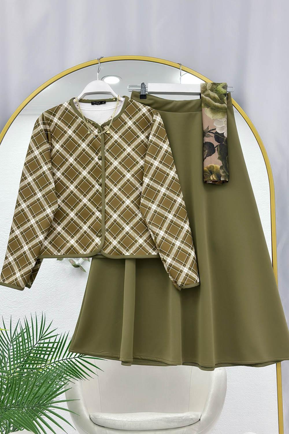 EKOSE DESENLİ PUF SCUBA TAKIM