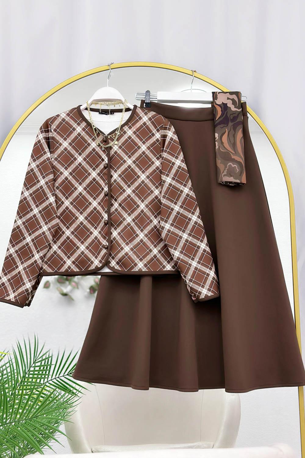 EKOSE DESENLİ PUF SCUBA TAKIM